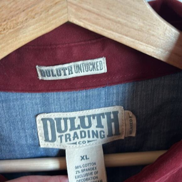 DULUTH TRADING Mens Untucked Long Sleeve Heavy Weight Button Shirt Shacket XL - Picture 3 of 9